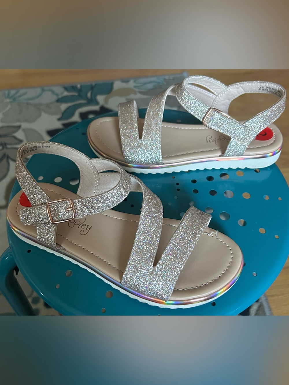 Girls' Sparkle Glitter Sandals
